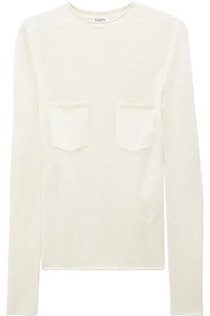 Filippa K Patch-pocket mesh T-shirt
