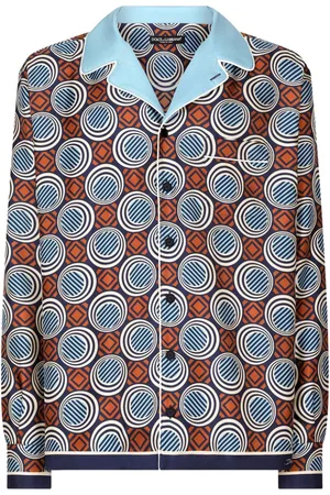 Dolce & Gabbana Geometric-print silk shirt