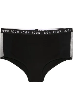 Dsquared2 Logo-waistband mesh-panelled brief
