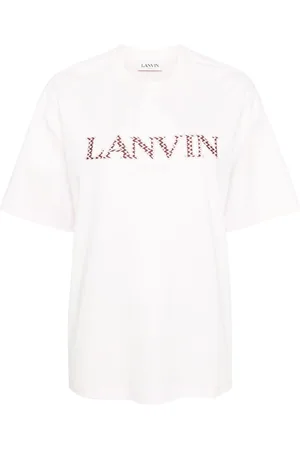 Lanvin Logo-patches cotton T-shirt