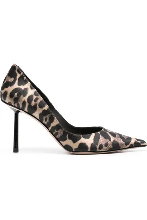 LE SILLA Bella 90mm leopard-print pumps