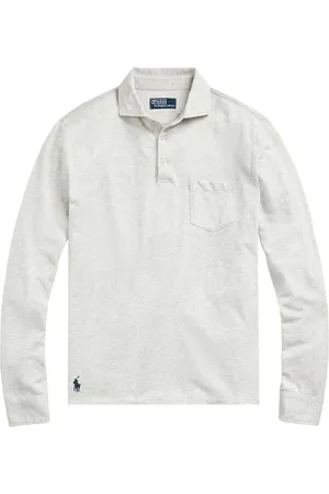 Ralph Lauren Mélange-effect long-sleeve polo shirt