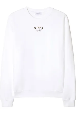 OFF-WHITE Bandana-embroidered cotton sweatshirt
