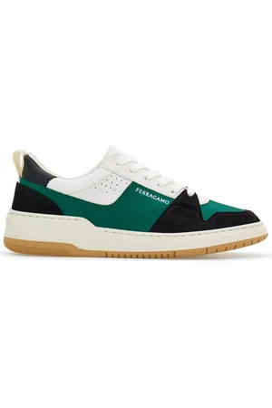 Salvatore Ferragamo Dennis panelled sneakers