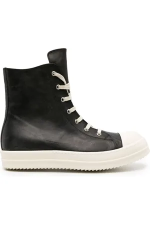 Rick Owens High-top leather sneakers