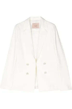 Twin-Set Logo-engraved buttons blazer