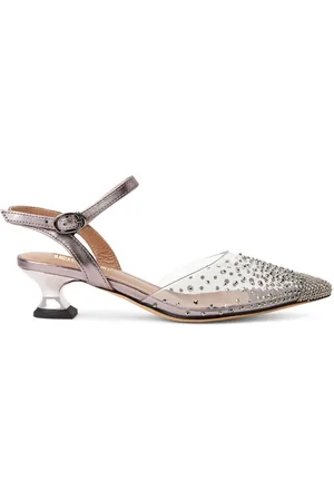 Nícoli Rhinestone-embellished pointed-toe sandals