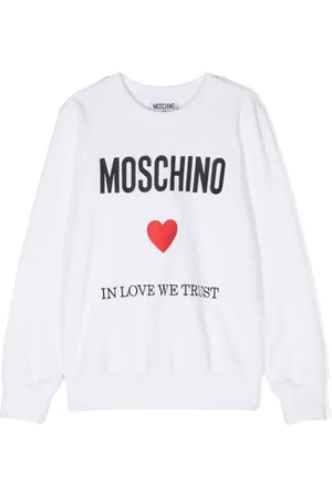 Moschino Logo-embroidered cotton sweatshirt