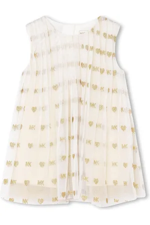 Michael Kors Glitter-detail pleated dress
