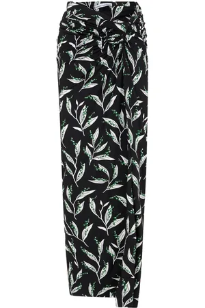 Paco rabanne Graphic-print high-waist maxi skirt