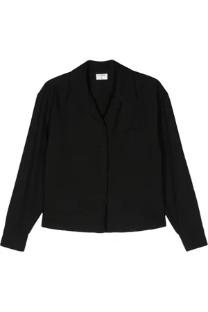 Filippa K Crepe cropped lyocell shirt