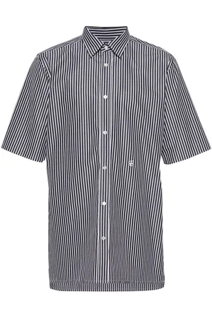 Maison Margiela Embroidered-logo striped shirt