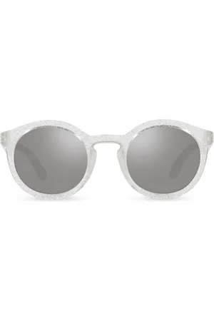 Dolce & Gabbana New Pattern round-frame sunglasses