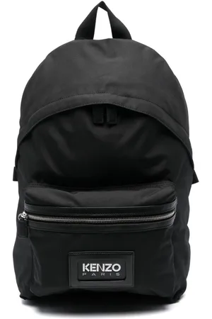 Kenzo Logo-patch canvas backpack