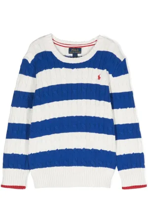 Ralph Lauren Polo-Pony-motif striped jumper