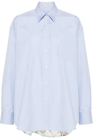 Stella McCartney Straight-point collar panelled shirt