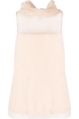 Fabiana Filippi Roll-neck tulle top