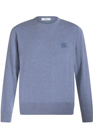 Etro Pegaso-motif fine-knit jumper
