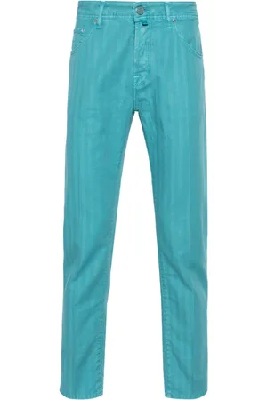 Jacob Cohen Scott slim-leg herringbone trousers
