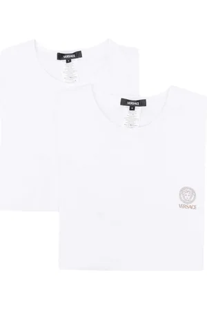 VERSACE Logo-print cotton T-shirts (pack of two)