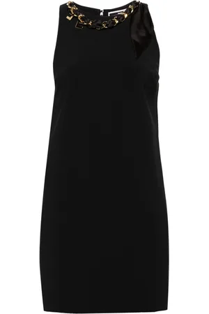 Elisabetta Franchi Chain-detail crepe mini dress