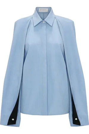 Victoria Beckham Pleat-detail raglan shirt