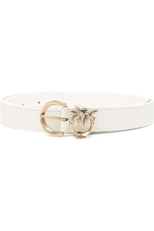 Pinko Love-Birds-motif leather belt