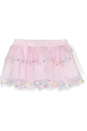 Stella McCartney Polka dot-trim tulle skirt