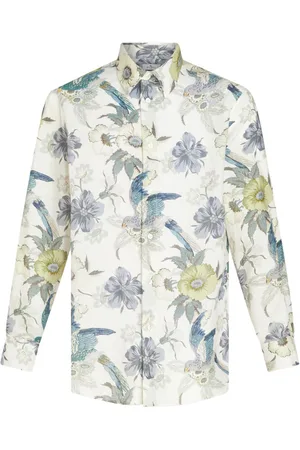 Etro Floral-print button-up shirt