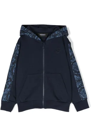 VERSACE Medusa Head-embroidered zip-up hoodie