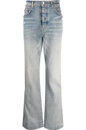 AMIRI Distressed wide-leg jeans