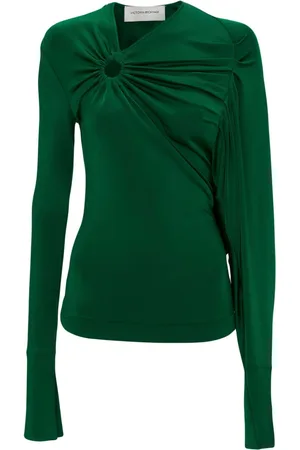 Victoria Beckham Long-sleeve gathered-detail top