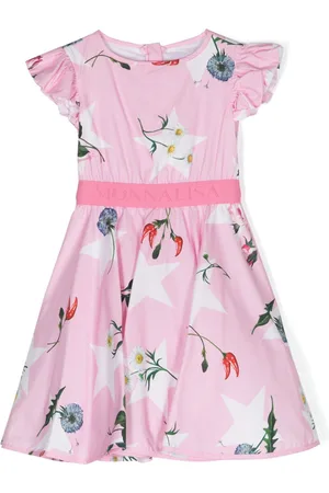 MONNALISA Floral-print poplin dress