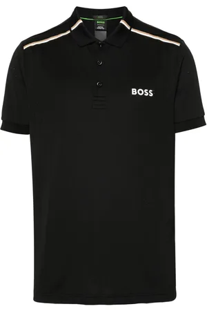 HUGO BOSS X Matteo Berrettini rubberised-logo polo shirt