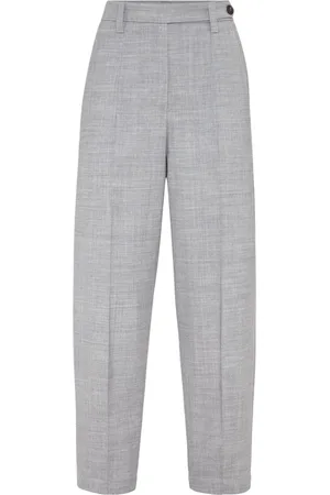 Brunello Cucinelli Tapered-leg tailored trousers