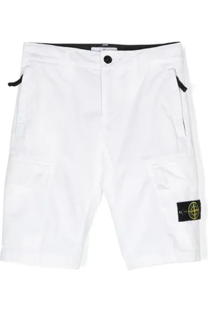 Stone Island Compass-appliqué cargo shorts