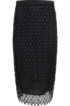 Simkhai Karolina open-knit midi skirt