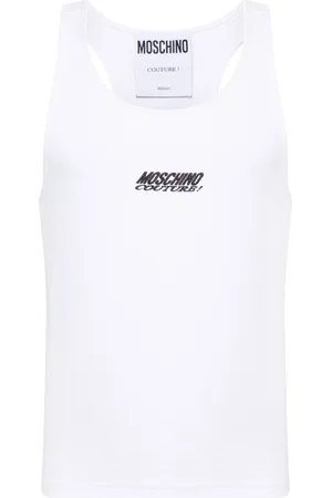 Moschino Logo-embroidered tank top