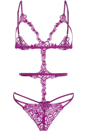 FLEUR DU MAL Fleur guipure bodysuit