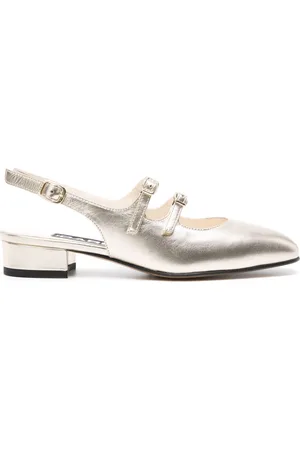 Carel Peche metallic leather pumps