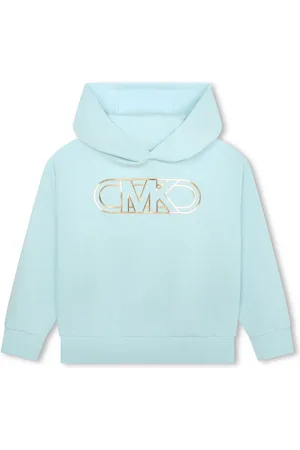 Michael Kors Logo-print metallic-effect hoodie
