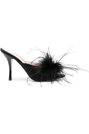 Pinko 95mm feather-detail sandals
