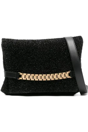 Victoria Beckham Chain tinsel clutch bag