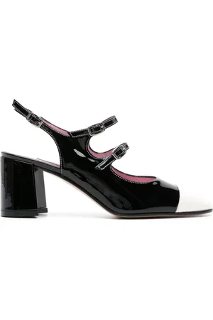 Carel Papaya 60mm patent leather pumps