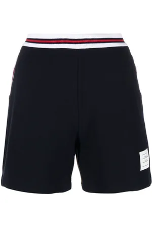 Thom Browne RWB-waist logo-patch shorts