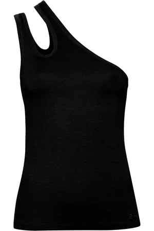 REMAIN Scoop-neck ribbed-knit tank top