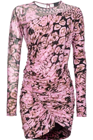 Pinko Floral-print ruched minidress