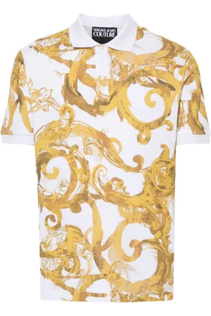 VERSACE Watercolour Couture polo shirt