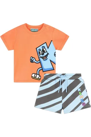Kenzo Cartoon-print cotton set