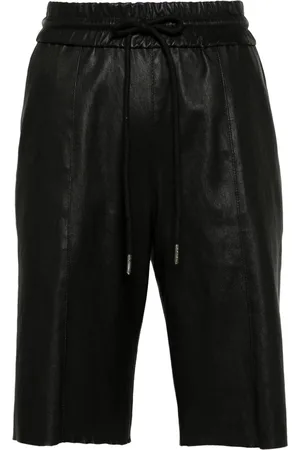 SPRWMN Drawstring leather shorts